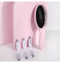 Brush Works Luxury Pink Hair Styling Gift Set