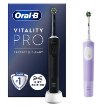 Oral B Pro Vitality Twin Pack Black And Lilac
